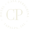 logo de hotel en tapalpa casa peregrina